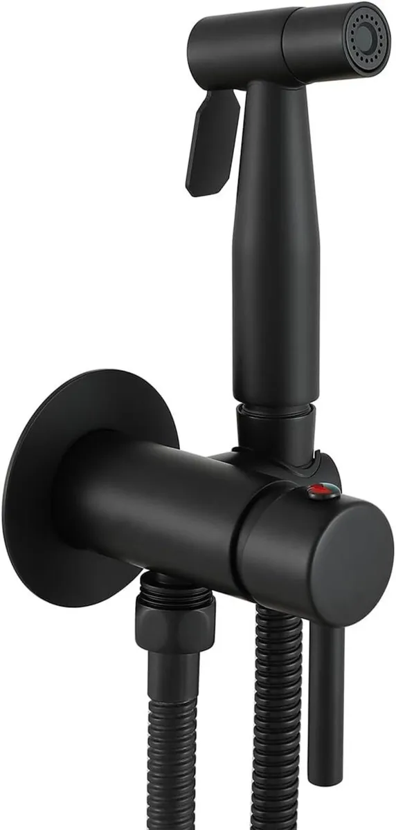 Matte Concealed Bidet Mixer Spray Set for Hot - Image 1
