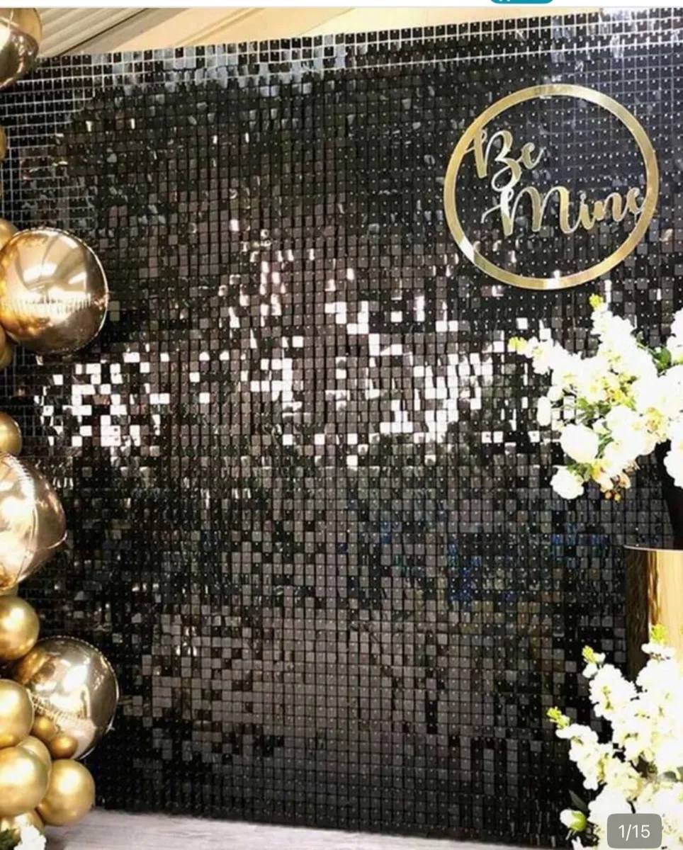 Square sequin wall panels - Image 1