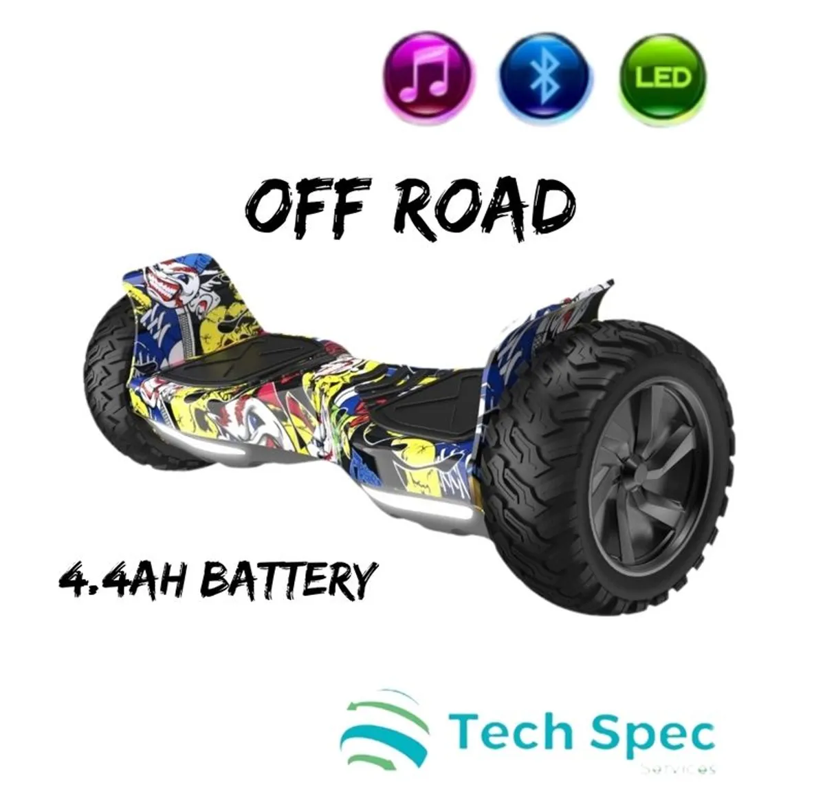 Off road hoverboard hip-hop 8.5 inch  Bluetooth - Image 1
