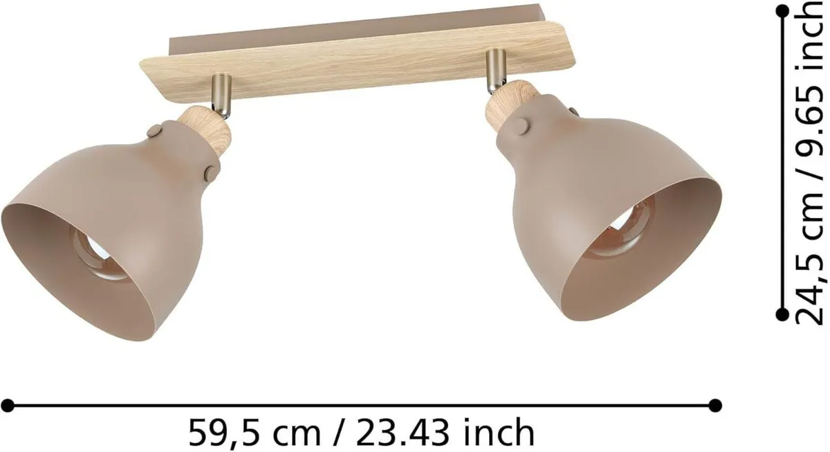 Ceiling Light Fixture Arrecife 2-Flame Swivel - Image 3
