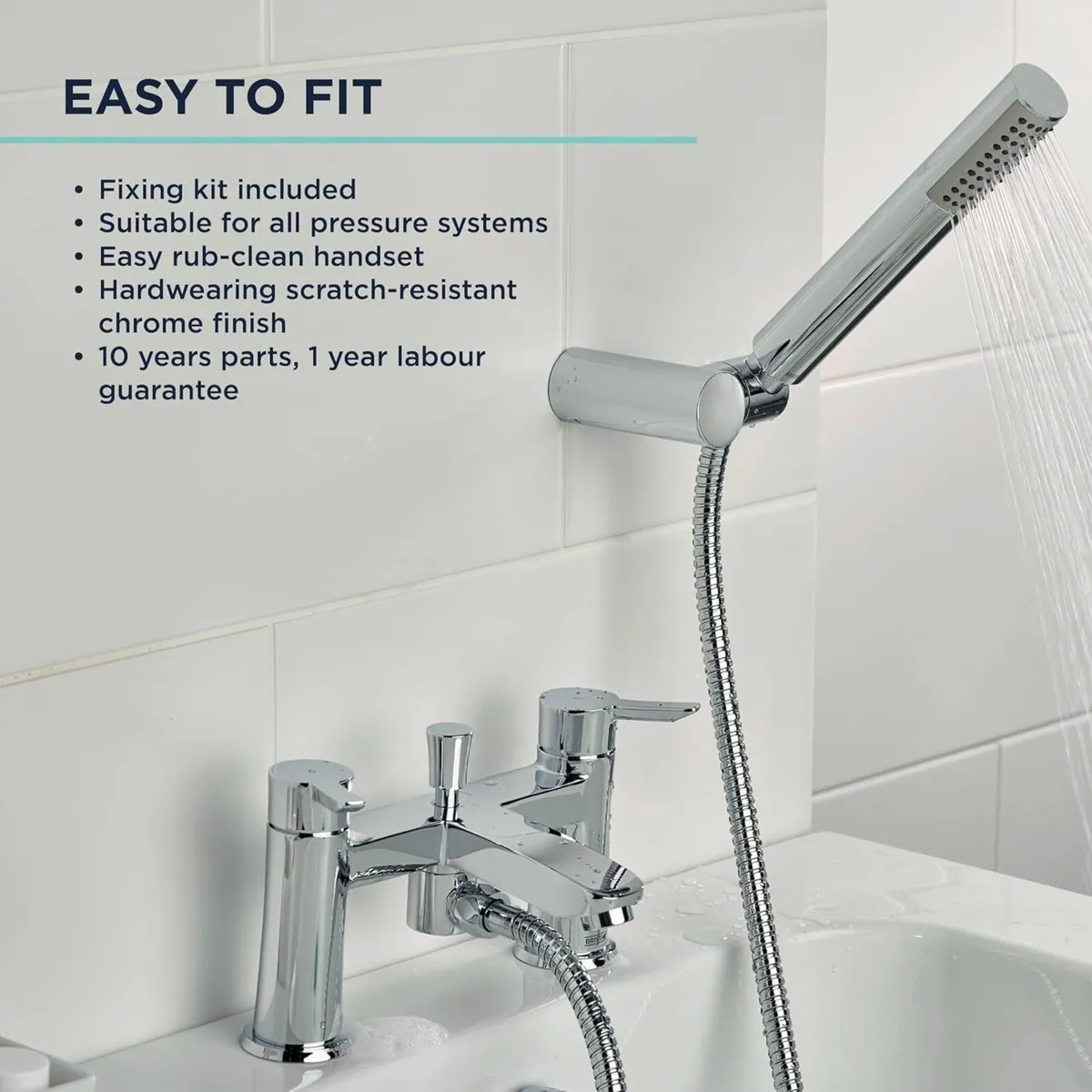 Bathroom Taps Chrome Bath Shower Mixer Tap - Image 3