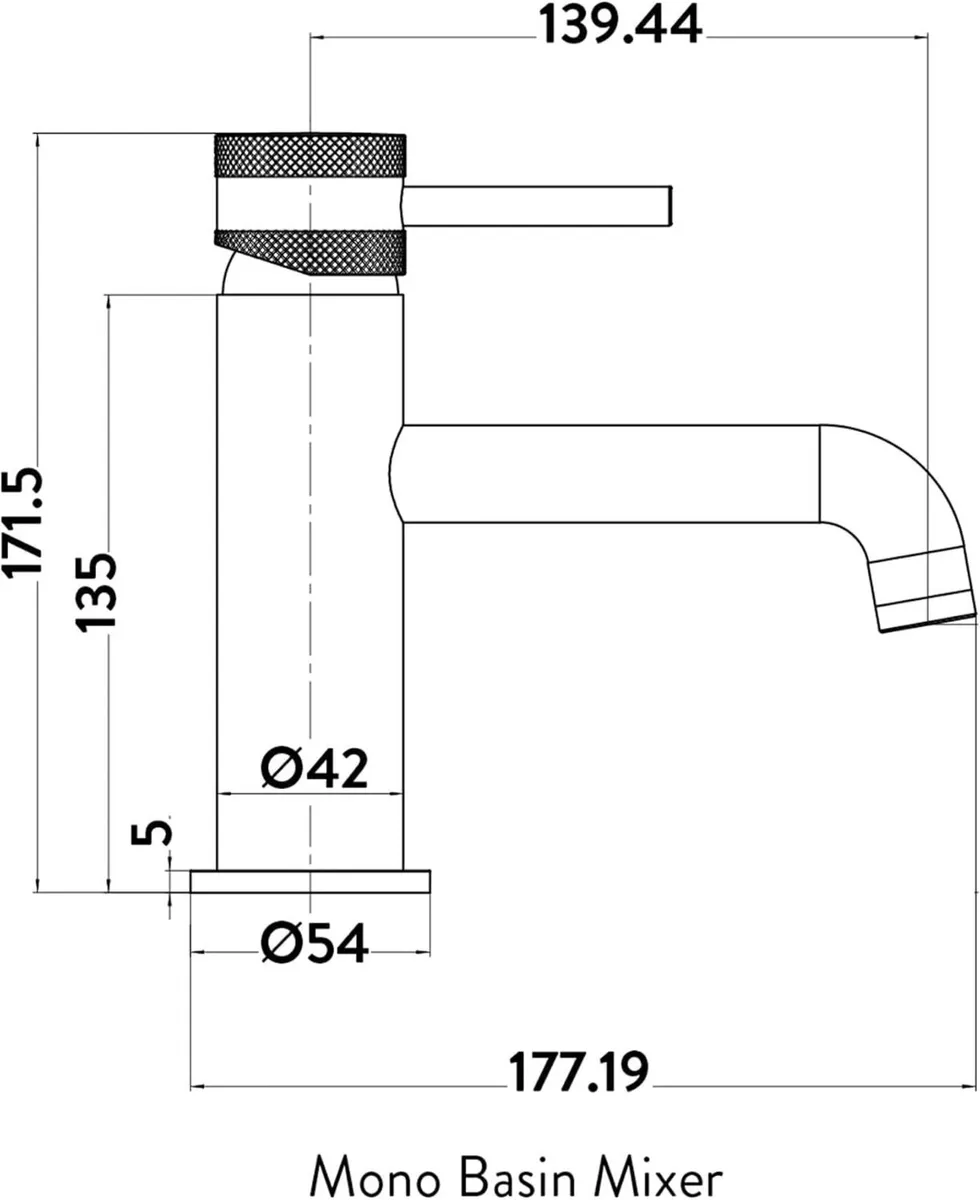 Apres Bath Filler Tap and Mono Basin Mixer - Image 2