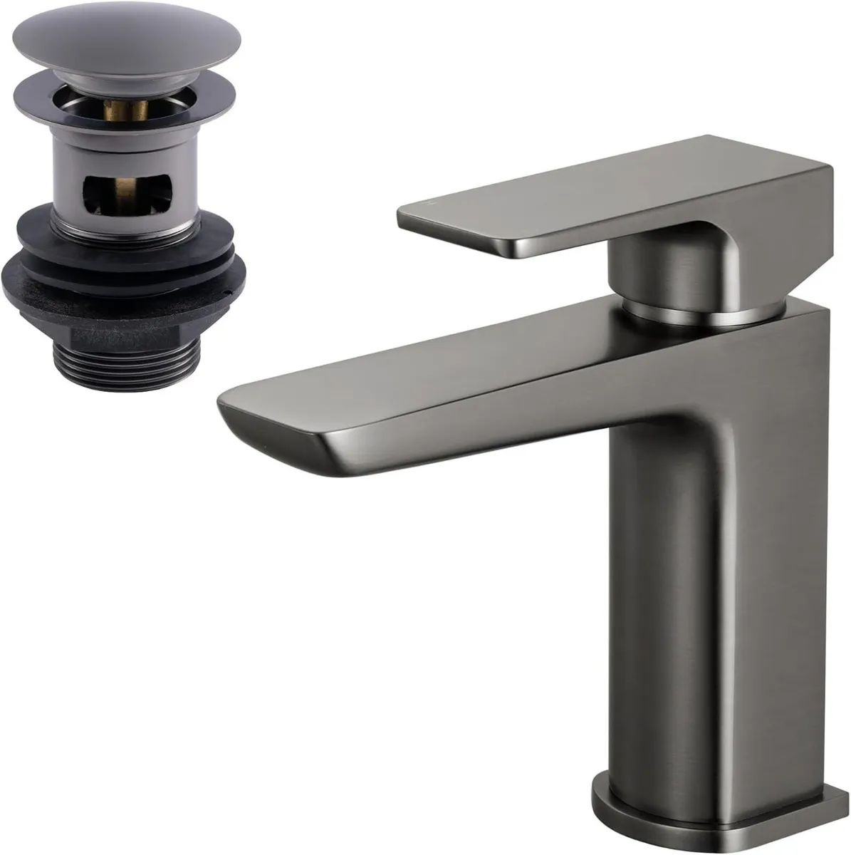 Contemporary Basin Sink Mixer Tap with Pop Up - Image 1