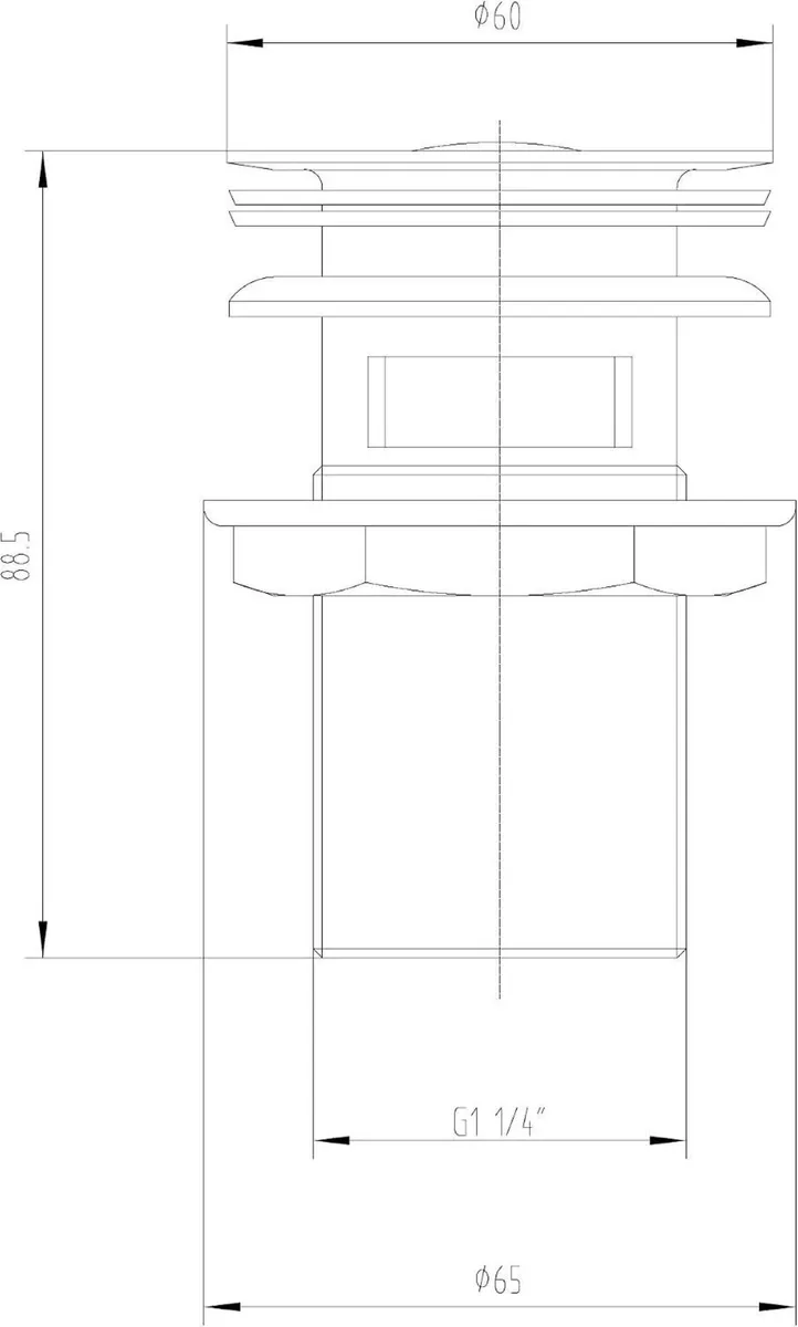 Contemporary Basin Sink Mixer Tap with Pop Up - Image 4
