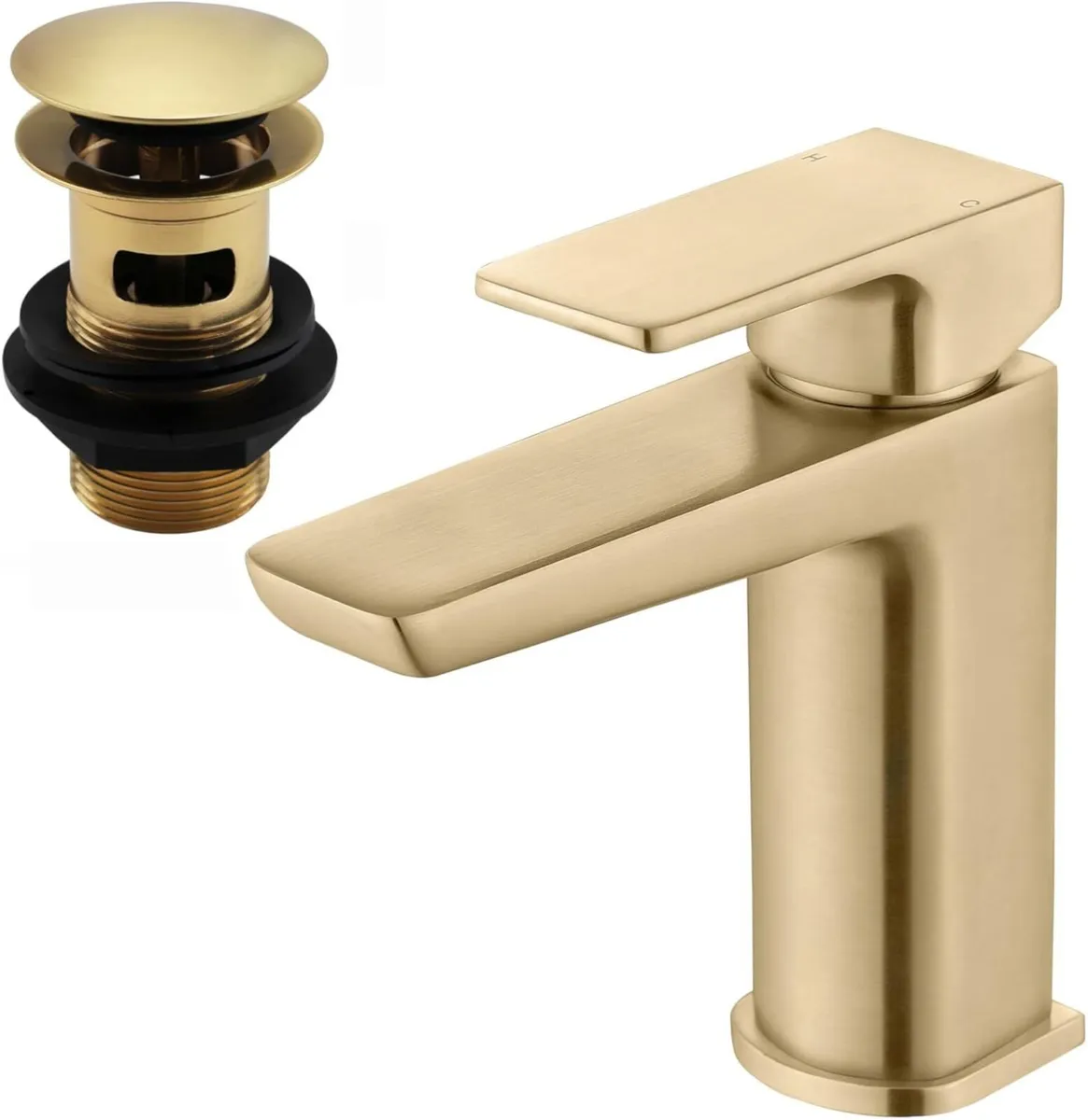 Contemporary Basin Sink Mixer Tap with Pop Up - Image 1