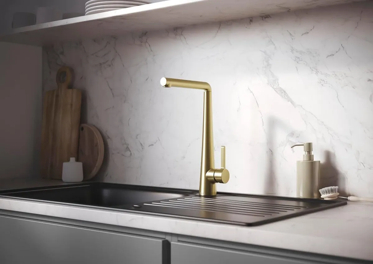Pine Kitchen Tap Brushed Brass Pne Efsnk Bb - Image 2