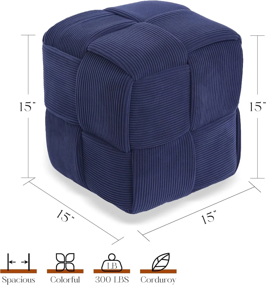 Ottoman Foot Rest Soft and Comfortable Square - Image 3