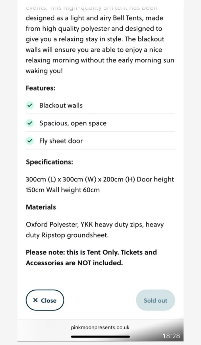 Glamping - Electric / Pic (entrance not included) - Image 1