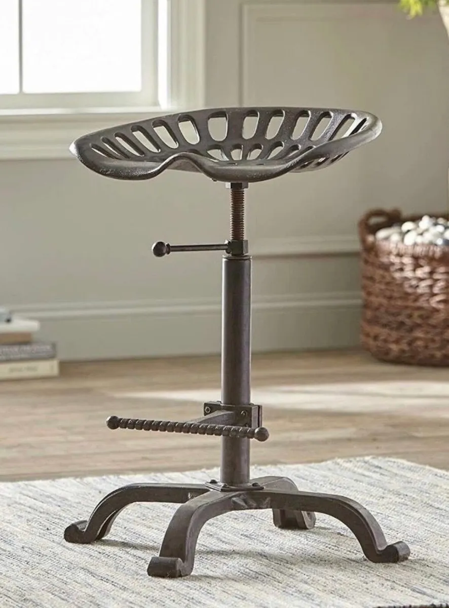 NEW Cast Iron Tractor Kitchen Bar Stool - Image 1