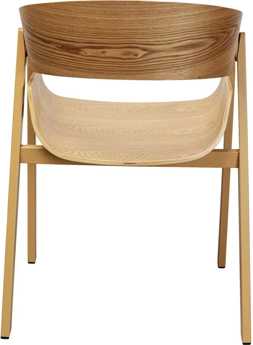 Design Chair with Armrest Biarritz Nature Wooden - Image 4
