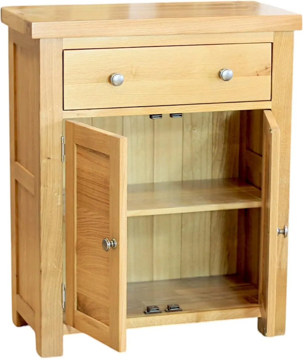 Solid Oak Sideboard Storage Cabinet for Hallway Or - Image 3