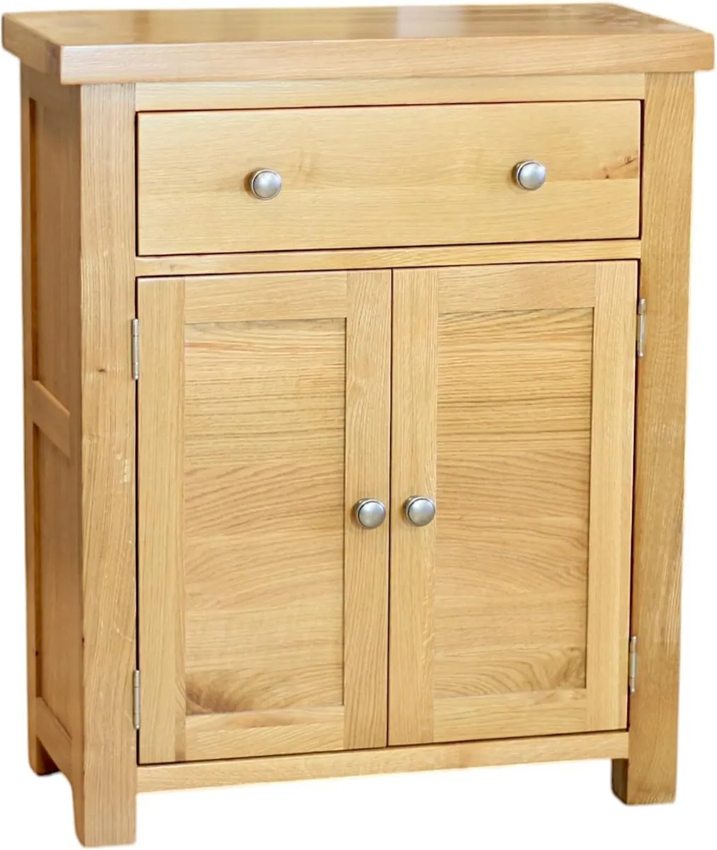 Solid Oak Sideboard Storage Cabinet for Hallway Or - Image 1