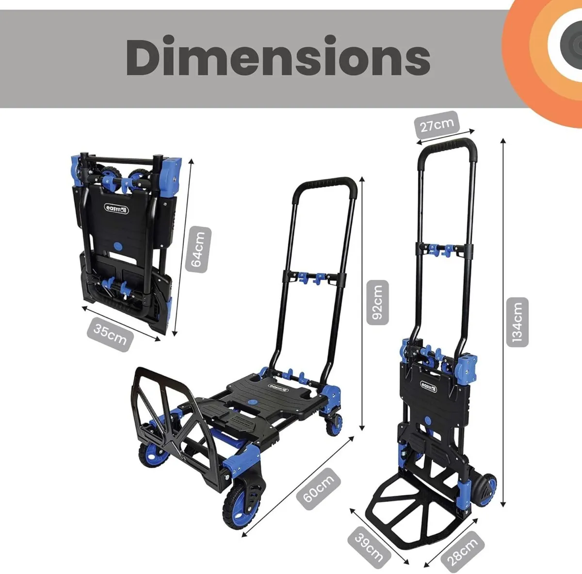 Move-It Folding Hand Truck Trolley Platform - Image 2
