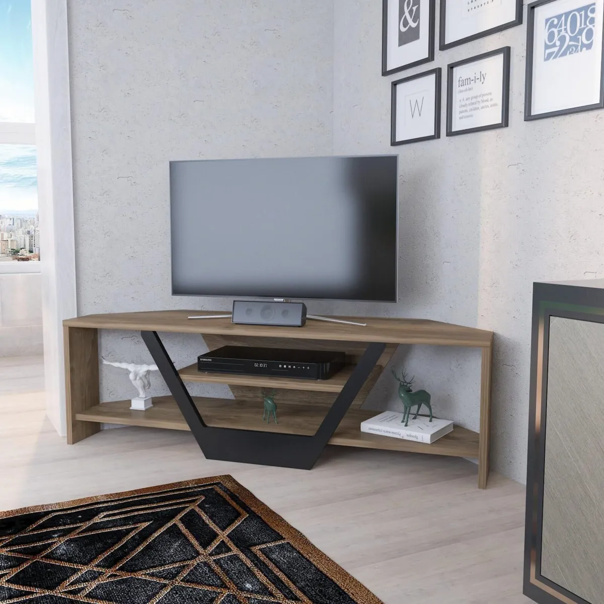TV Stand Walnut - Image 4