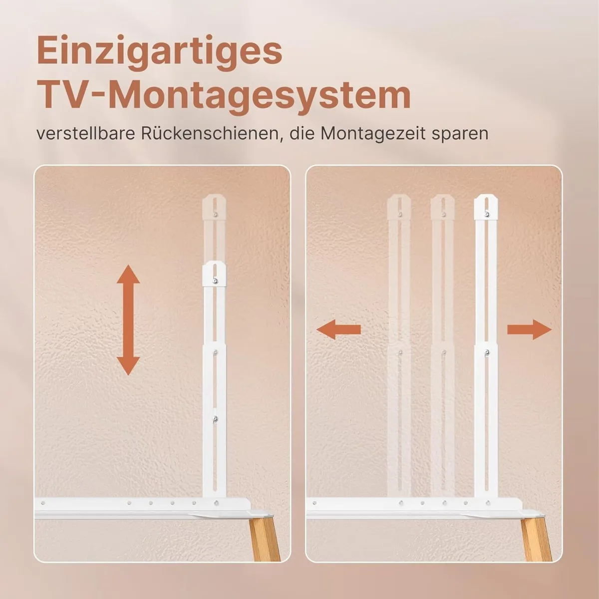 TV Stand with Wheels for 49 to 75 - Image 3