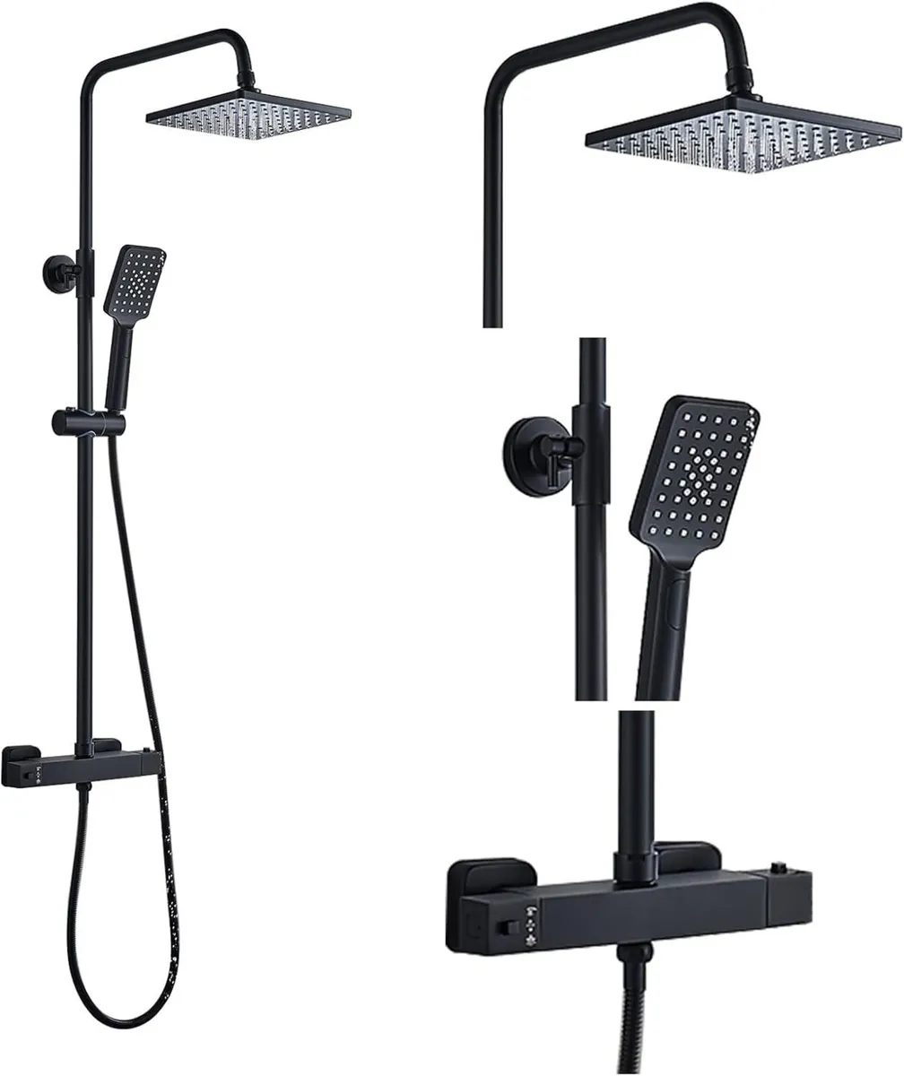 Thermostatic Shower Mixer Set Rainfall System - Image 1