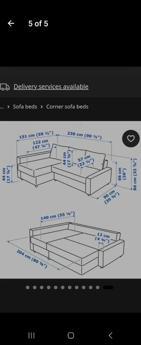 Sofa bed - Image 4