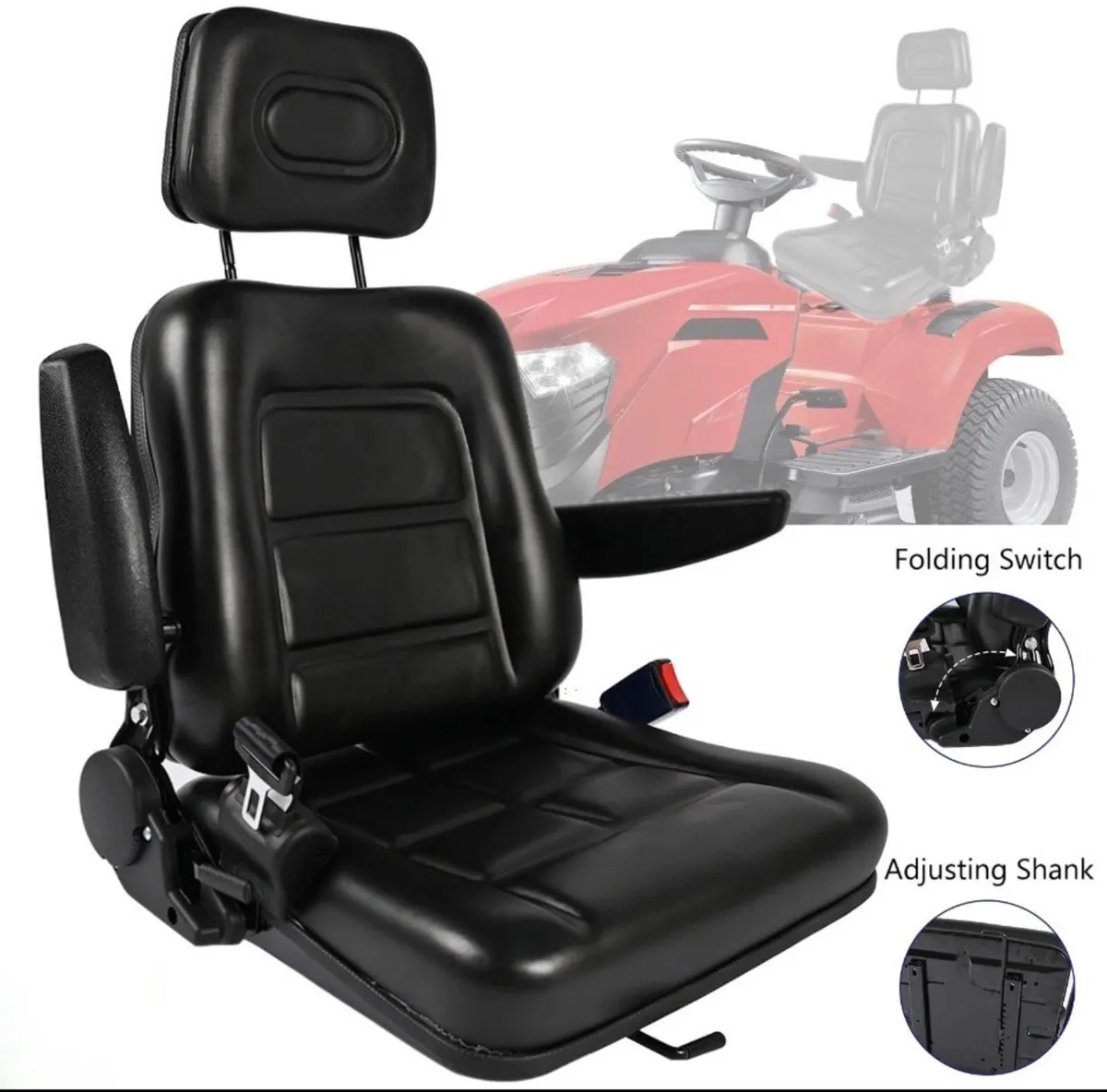 NEW Universal Tractor / Forklift PU leather Seat - Image 1