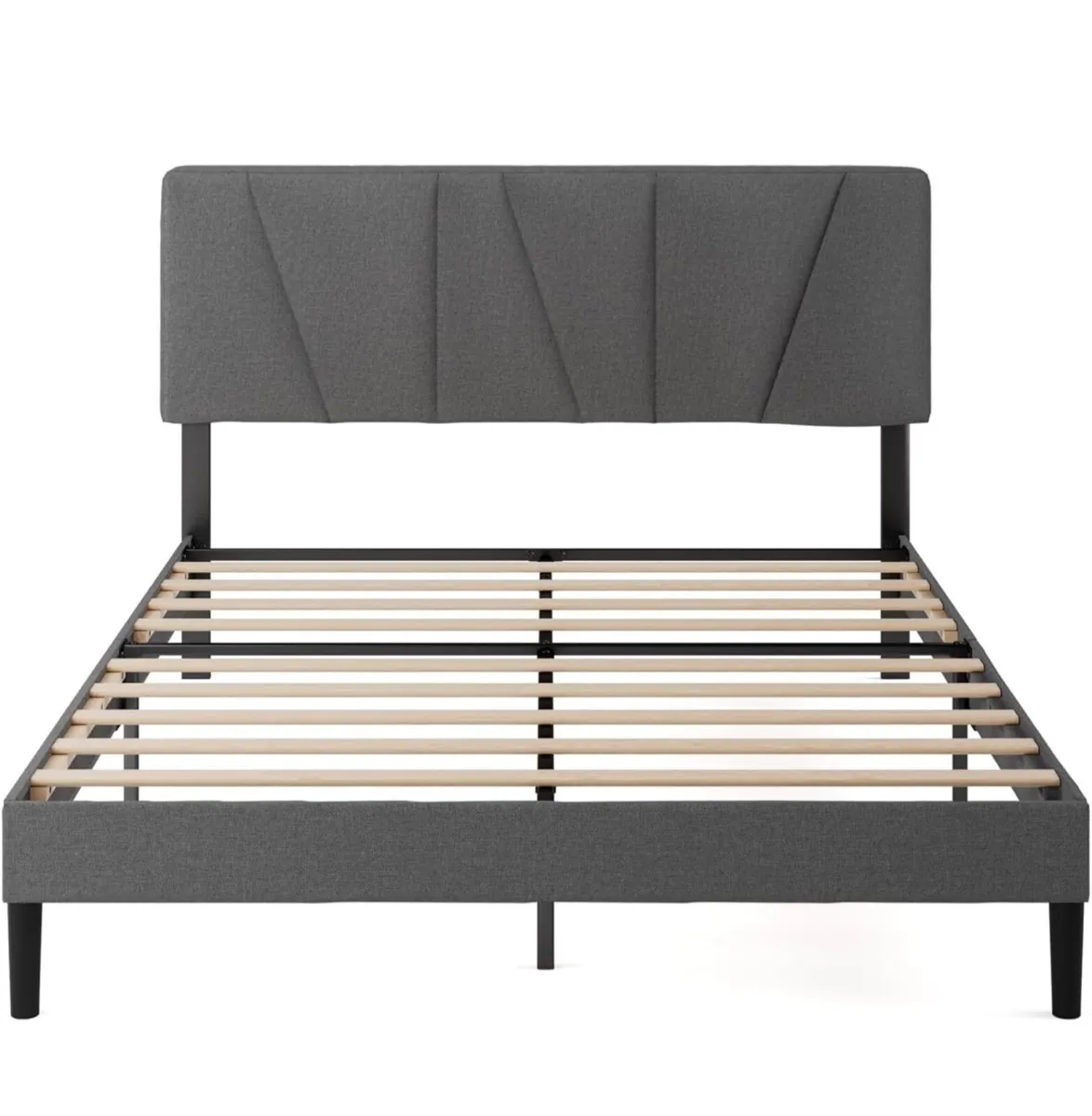 Double Bed Frame with Headboard - 4ft6 (135 x 190 - Image 4