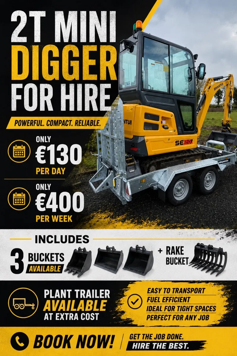 Mini Digger Hire - Image 1