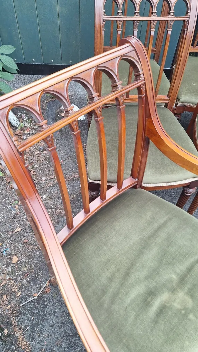 Georgian Revival dining chairs in the Sheraton / G - Image 3