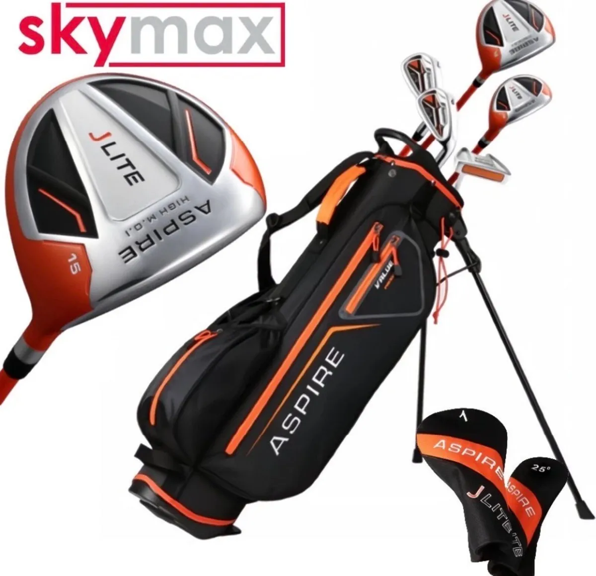 New Skymax Junior Golf Clubs Set with Bag Age 9-12 - Image 1