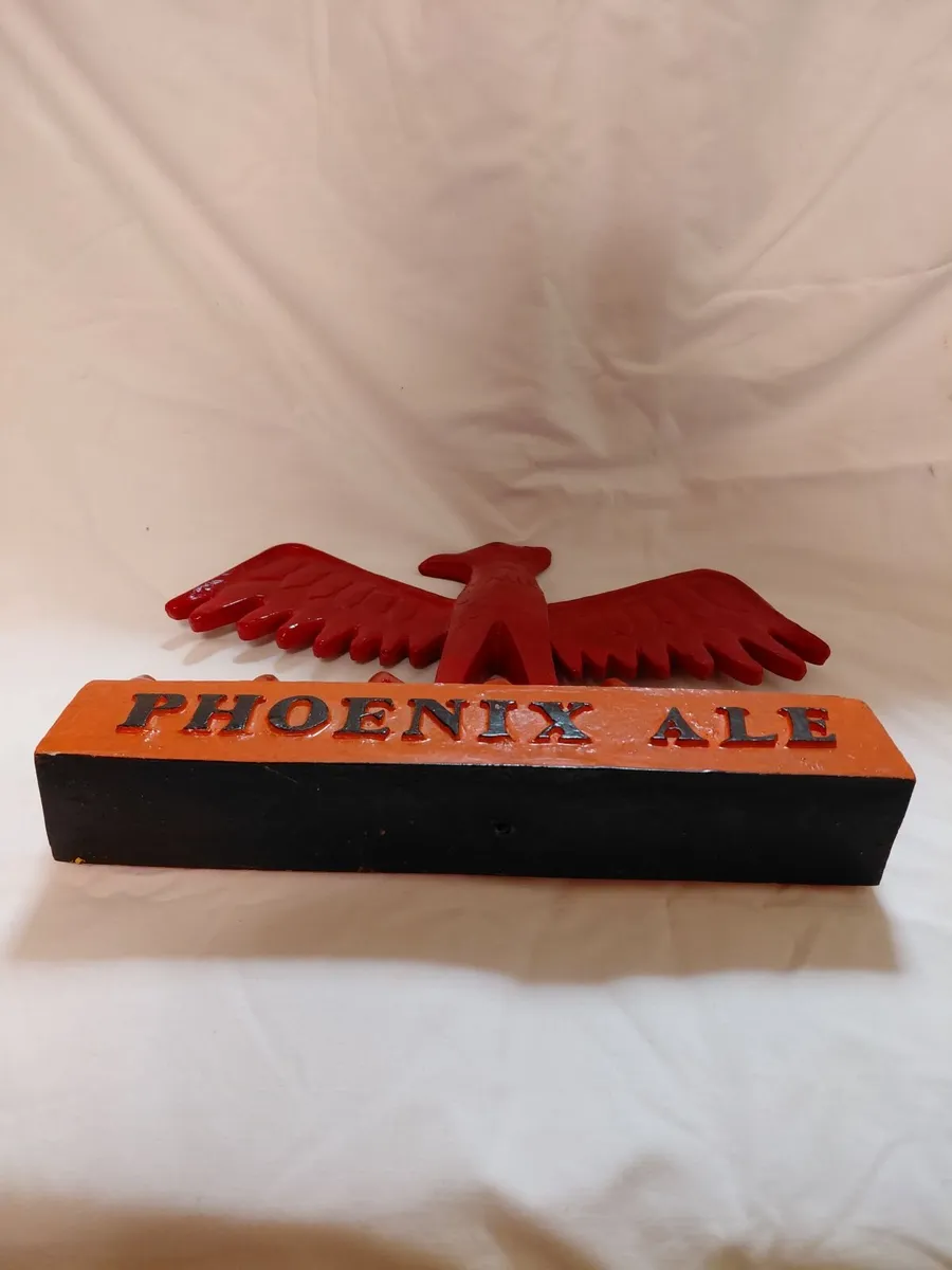 Vintage Hand‑Painted Phoenix Ale Promo Figure Rare - Image 2