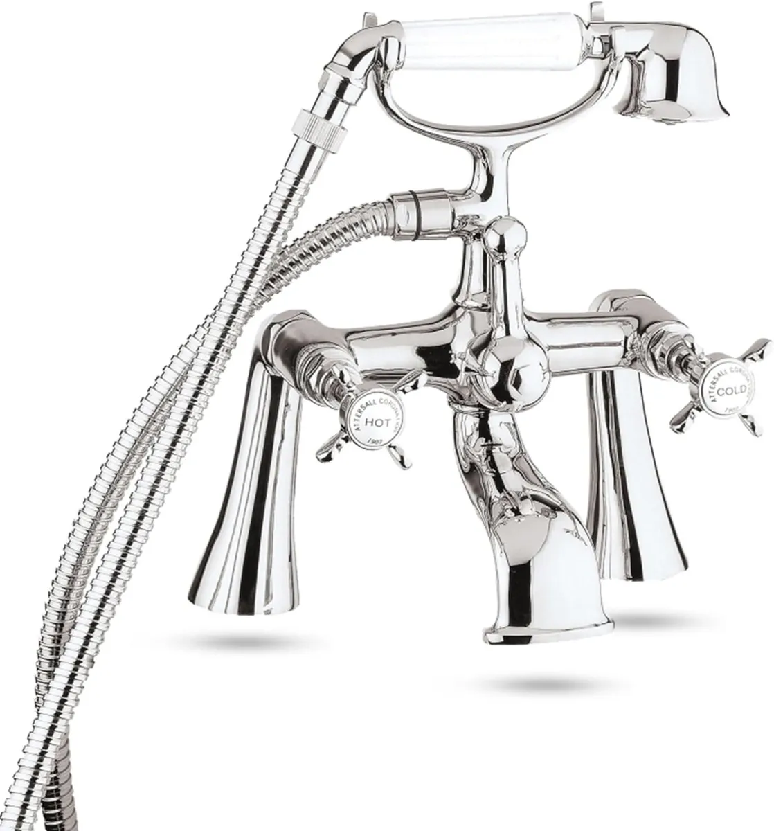 Traditional Coronation Bath Shower Mixer Tap - Image 2