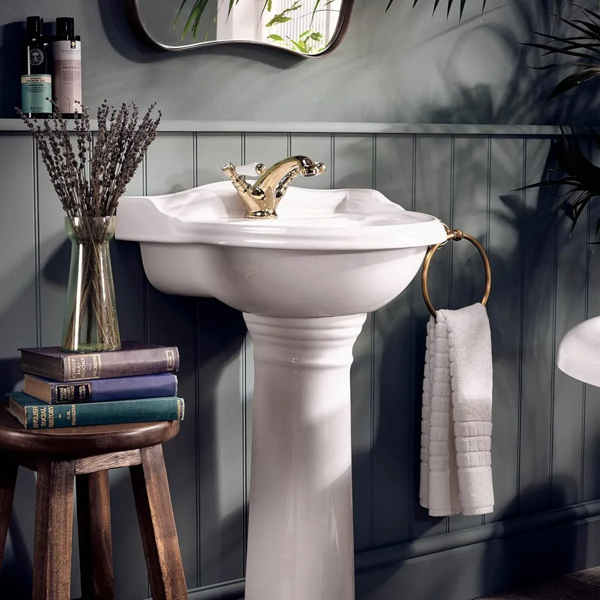 Georgian Mono Bathroom Basin Mixer Tap Finish - Image 2