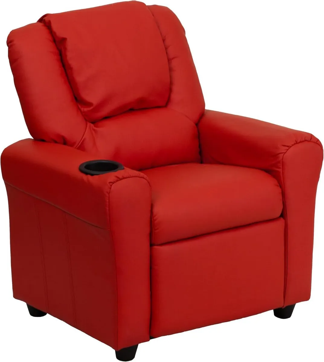 Contemporary Kids Recliner with Cup Holder - Image 1