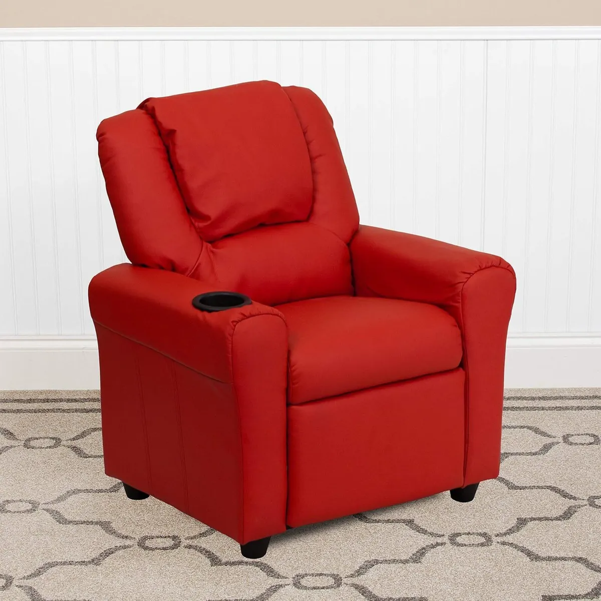 Contemporary Kids Recliner with Cup Holder - Image 2