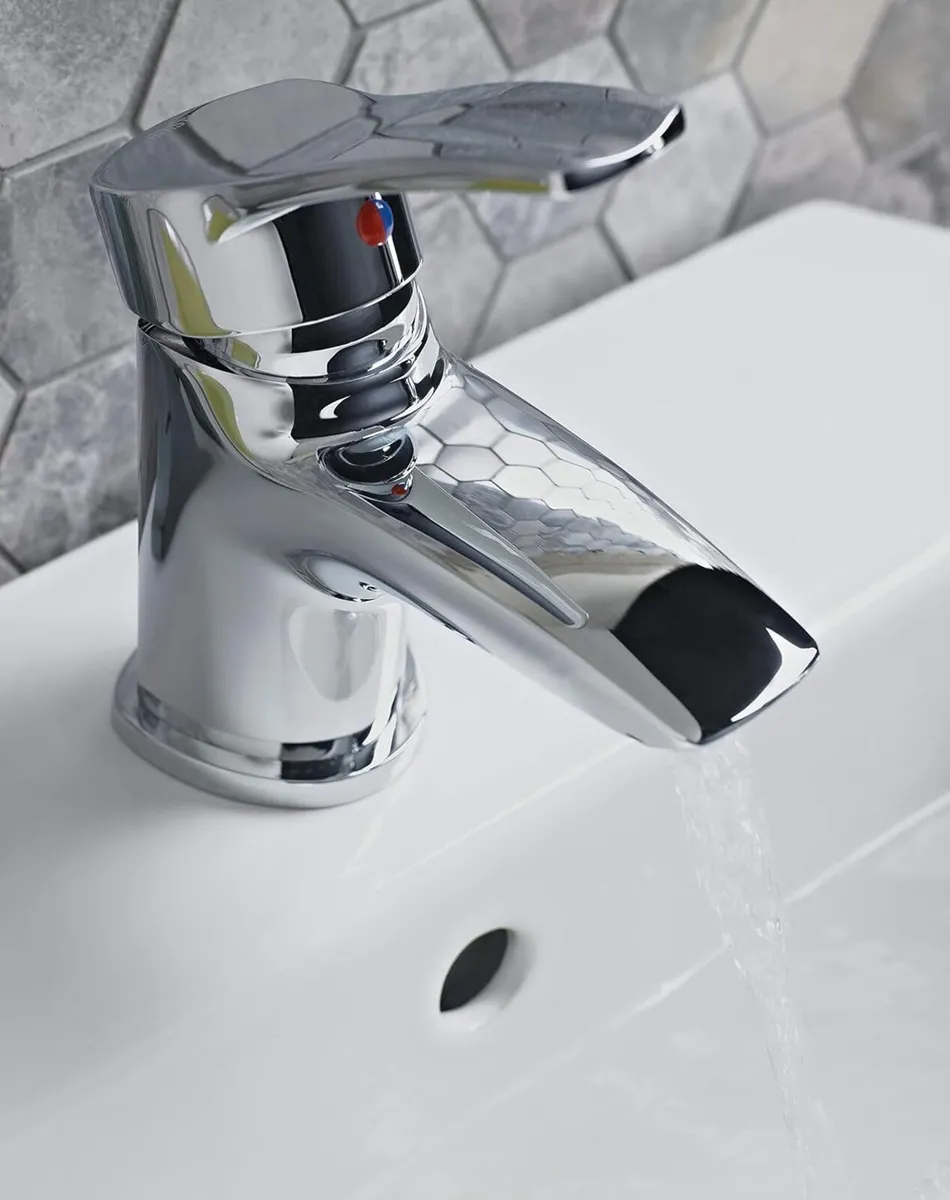 Bathroom Taps Chrome Basin Mixer Tap - Image 3