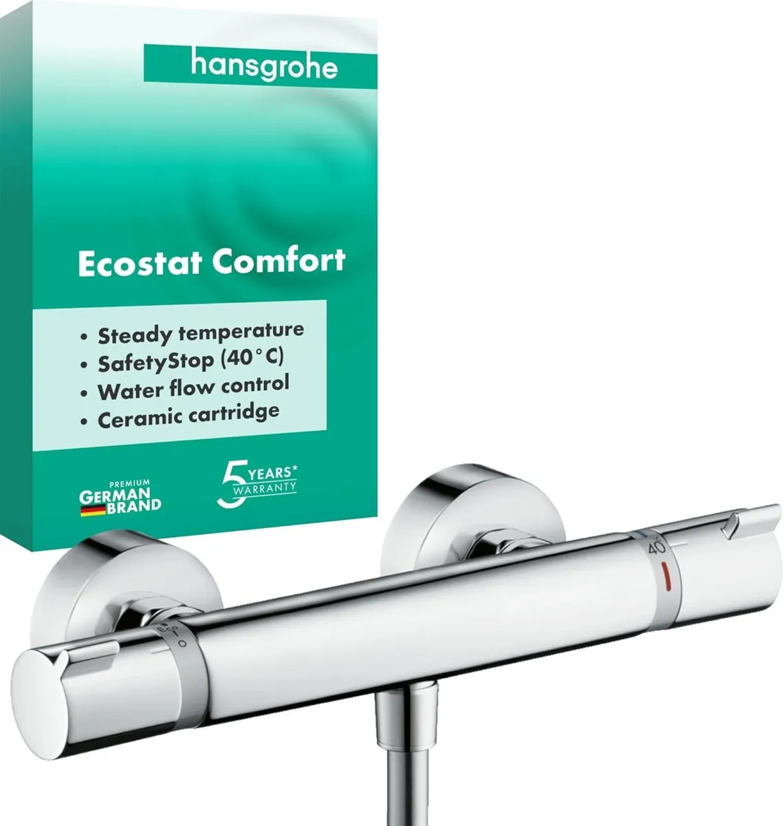 Ecostat Comfort Thermostatic Shower Mixer Chrome - Image 1