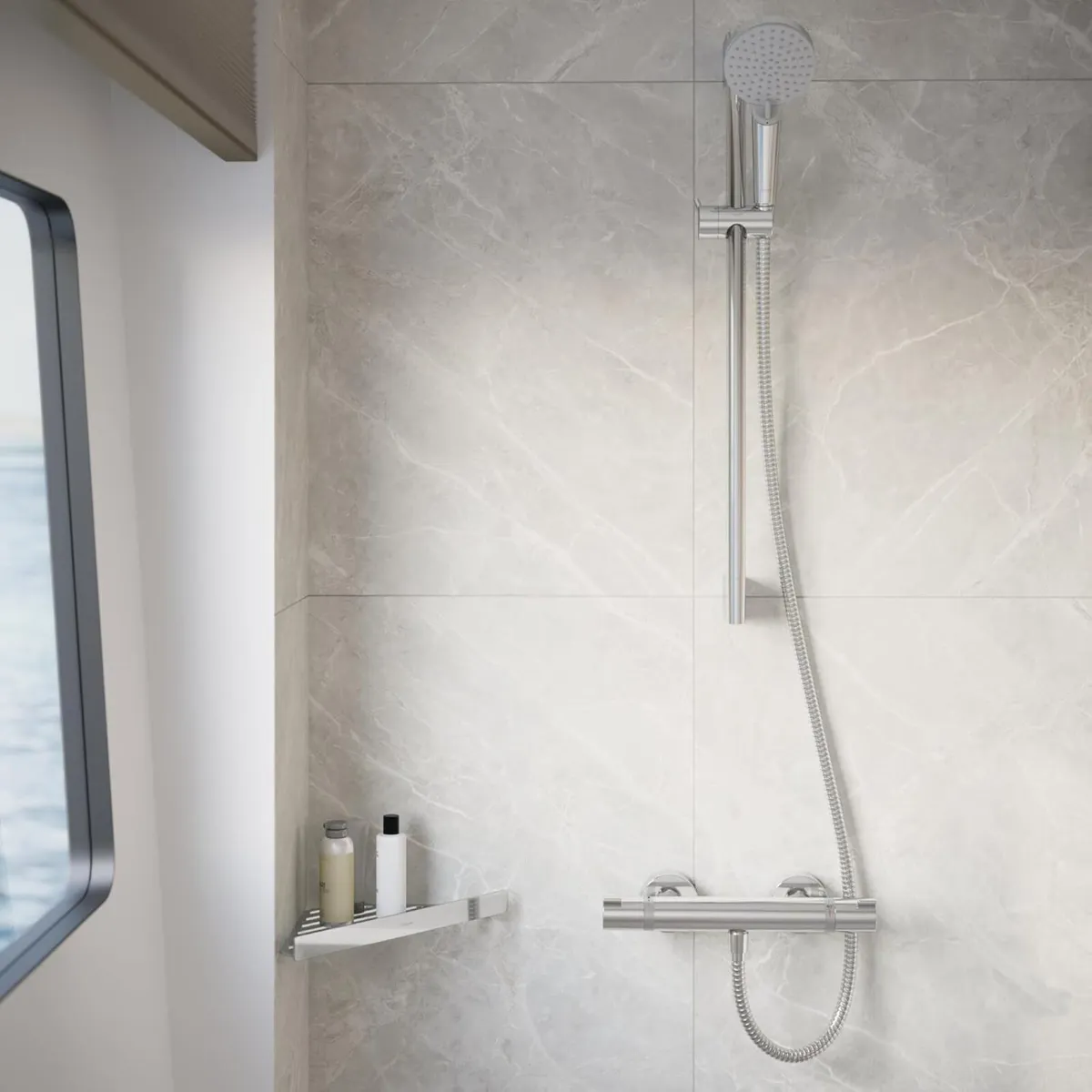 Ecostat Comfort Thermostatic Shower Mixer Chrome - Image 2