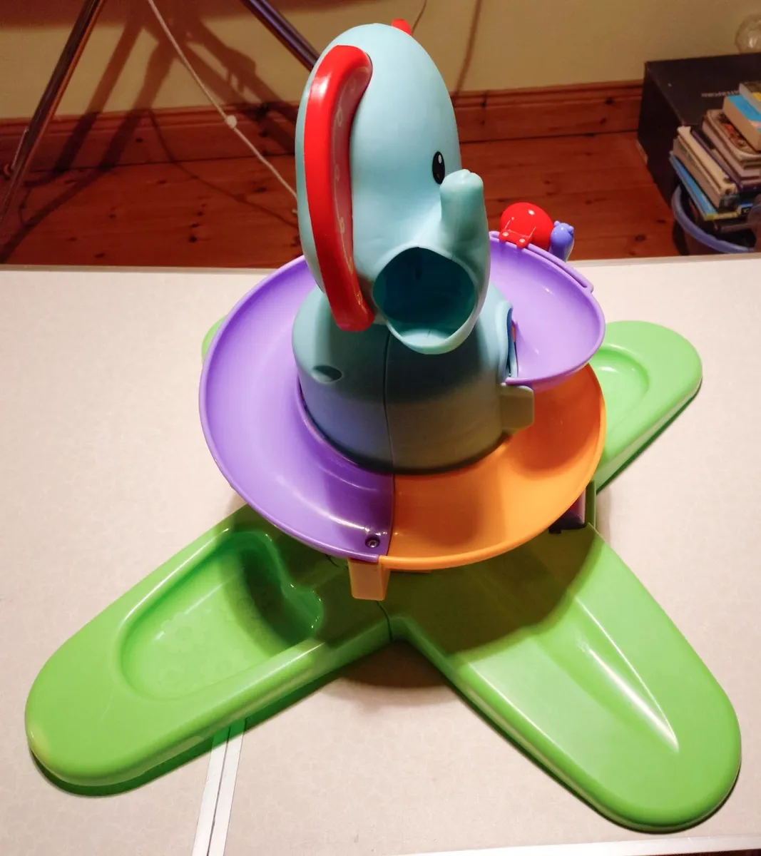 FISHER PRICE MUSICAL ELEPHANT SLIDE (USED). - Image 3