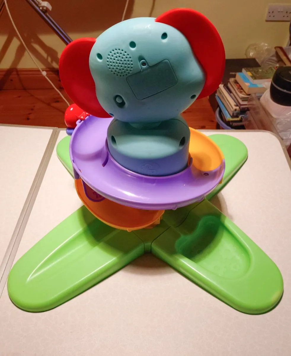 FISHER PRICE MUSICAL ELEPHANT SLIDE (USED). - Image 4