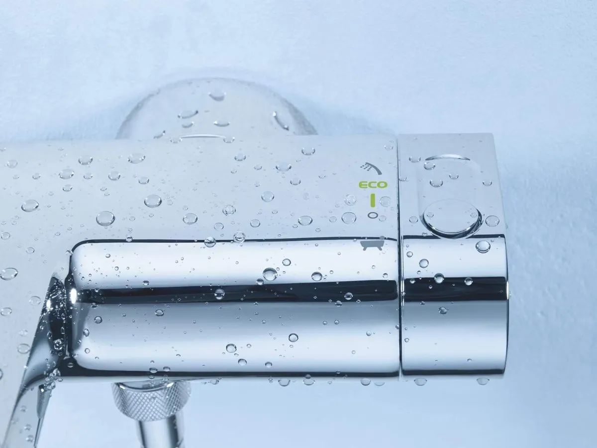 Grohtherm New Thermostatic Bath Shower Mixer 1 2 - Image 2