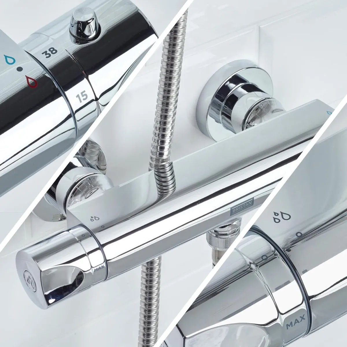 Artisan Thermostatic Shower Mixer Bar Valve - Image 4