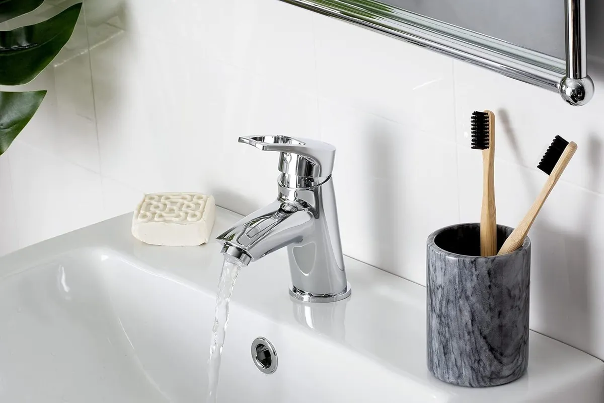 Bathroom Taps Chrome Basin Mixer Tap - Image 3