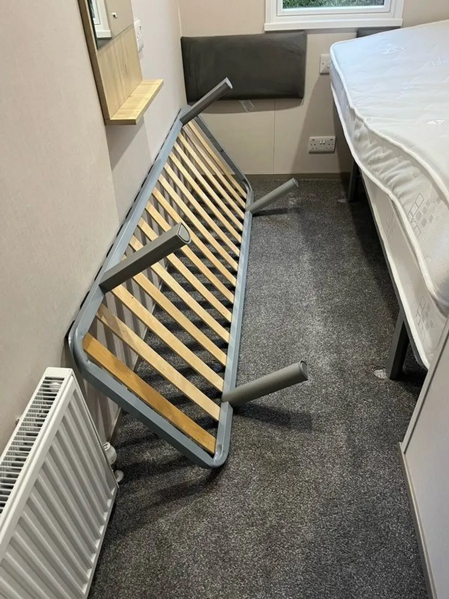2 x single compact beds and mattress - Image 3