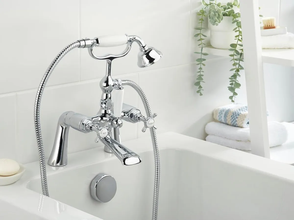Traditional Bathroom Taps Chrome Bath Shower - Image 2