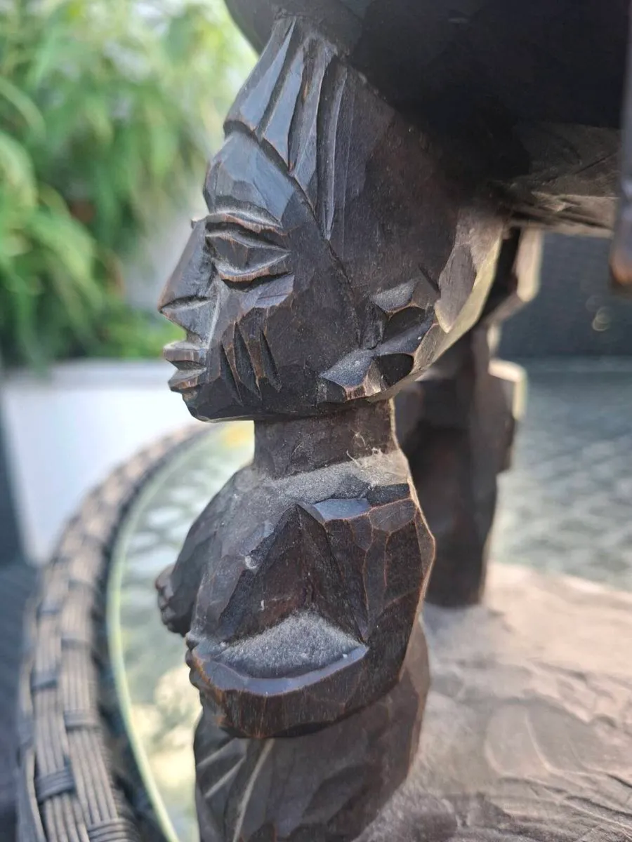 Stunning Vintage African Tribal Ceremonial Bowl - Image 3