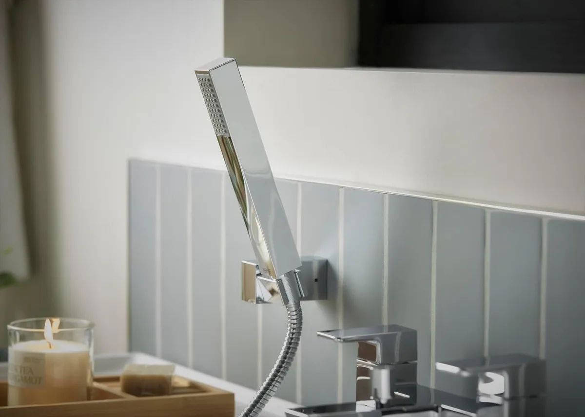 Bathroom Taps Square Chrome Bath Shower Mixer Tap - Image 4