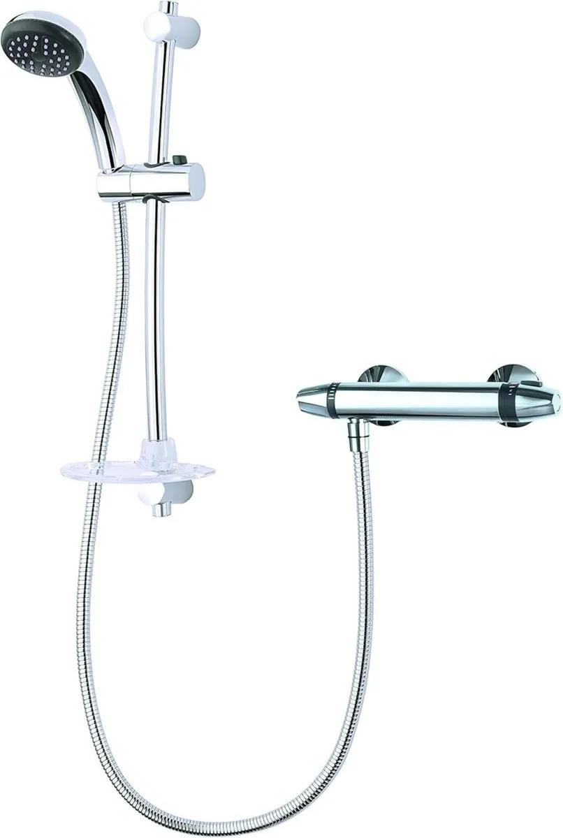 Asti Diverter Mixer Chrome Shower Thermostatic - Image 1