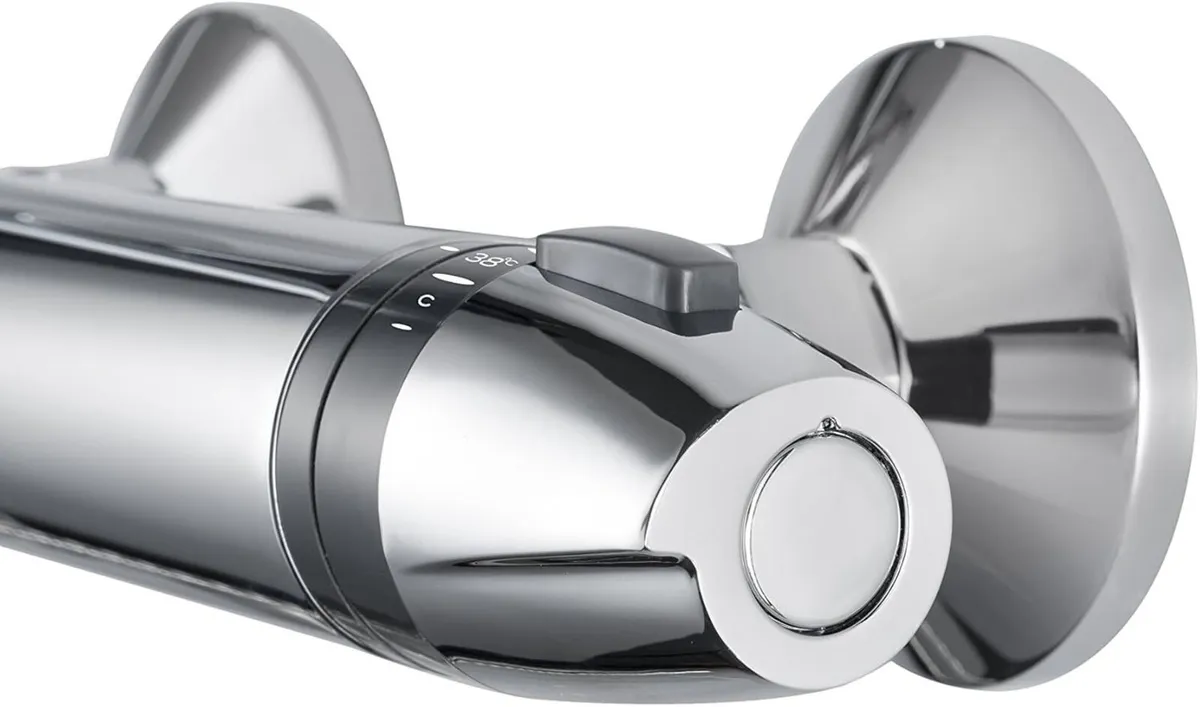 Asti Diverter Mixer Chrome Shower Thermostatic - Image 2