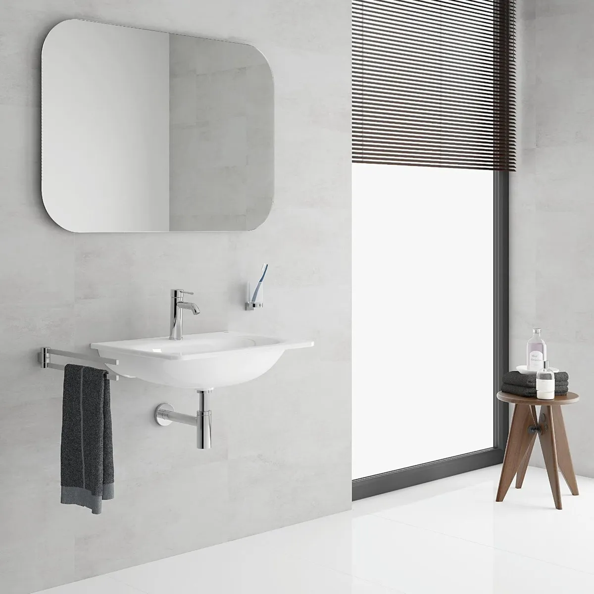 Essence Smooth Body Basin Mixer Tap Chrome - Image 2