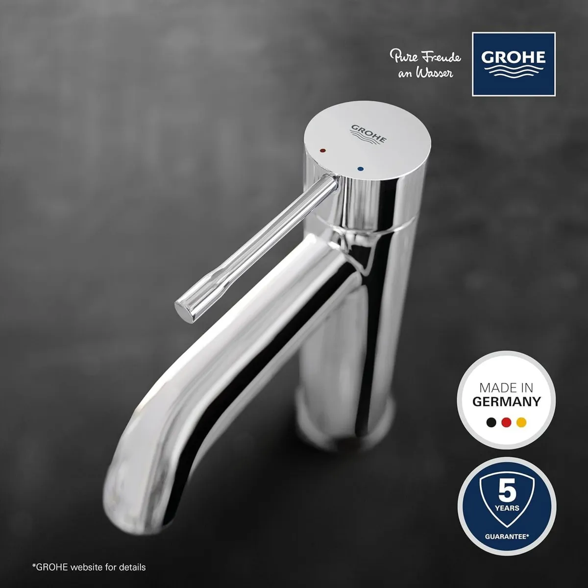Essence Smooth Body Basin Mixer Tap Chrome - Image 4
