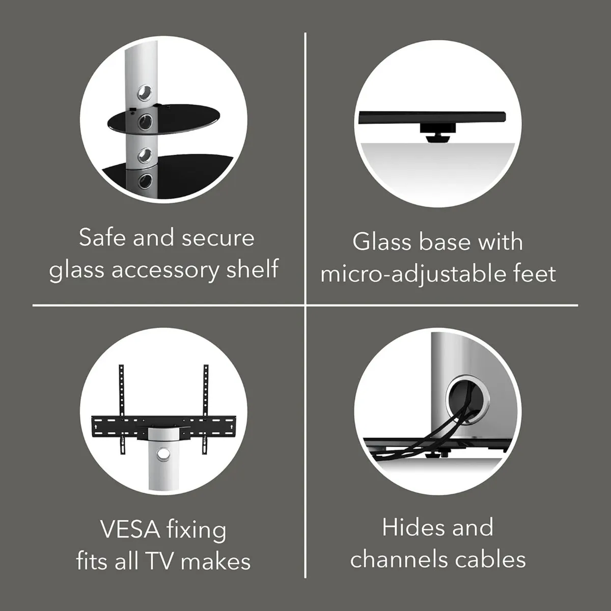 Universal Column TV Stand for 32 to 65 - Image 4