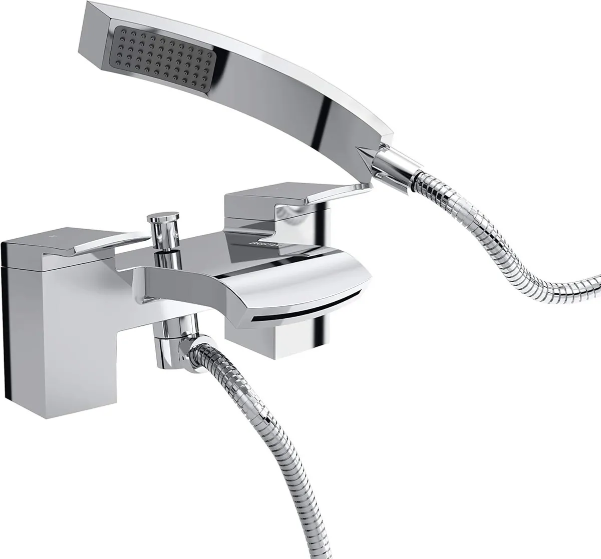 Bathroom Taps Square Chrome Bath Shower Mixer Tap - Image 1
