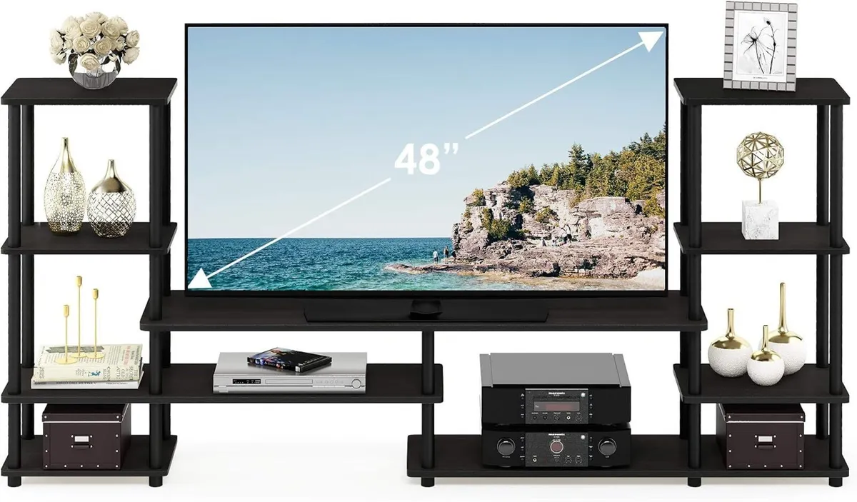 TV Stand for Up to 48 Inch Espresso - Image 4